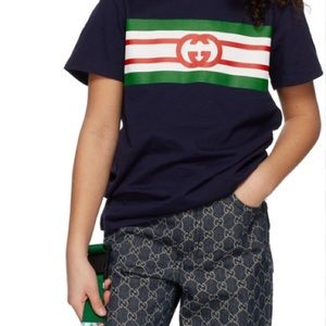 Gucci Denim Blue Jeans sz 12 Kid straight leg